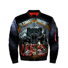 Load image into Gallery viewer, Men UFC Jackets UFC MMA Fighting Fierce Tiger Bomber Jacket Streetwear Flight Coat