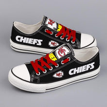 Load image into Gallery viewer, Kansas City Chiefs Women's Shoes Low Top Canvas Shoes

