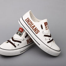 Load image into Gallery viewer, Novelty Design Canvas Shoes Printed Custom Logo Riesel Indians
