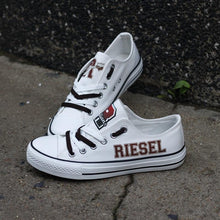 Load image into Gallery viewer, Novelty Design Canvas Shoes Printed Custom Logo Riesel Indians
